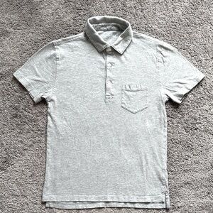 J.Crew Mercantile Short Sleeve Polo Shirt Heather Grey Size S
